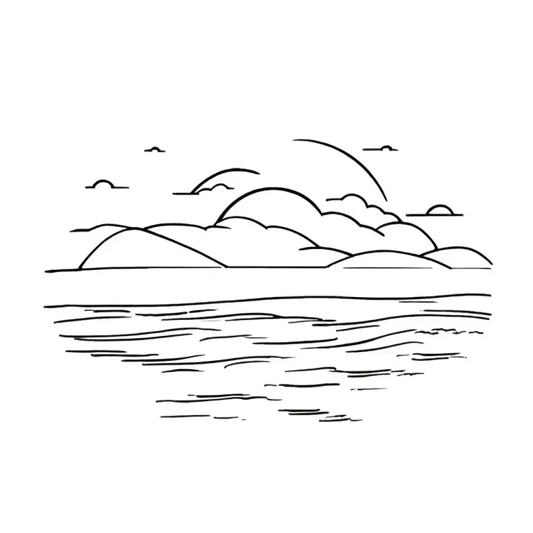 Italian Beach Sunset