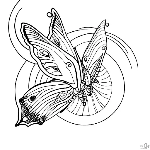 Luna Moth On The Moon