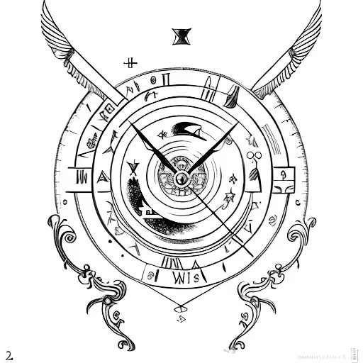 Roman Numerals With Sagittarius Sign