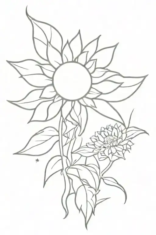 Sunflower And Space Themed