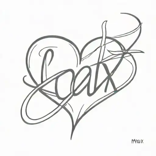 Heart With The Word Max