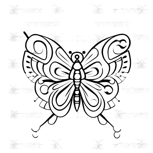 Butterfly With Cross Of Jesus