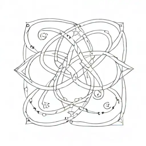 Simple Infinity Sign With 2 Stars In The Sign