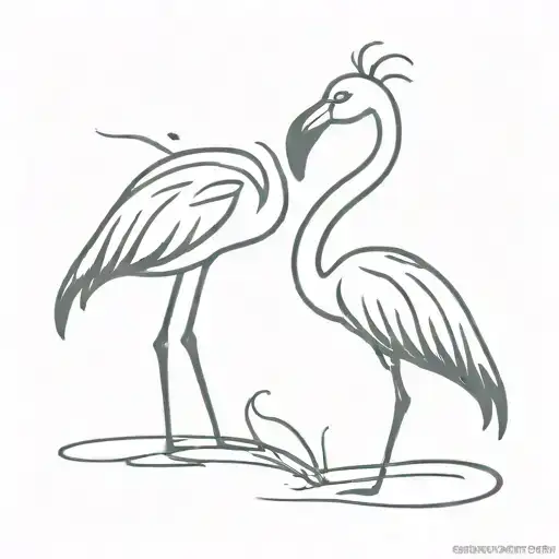 Flamingo Love Symbol