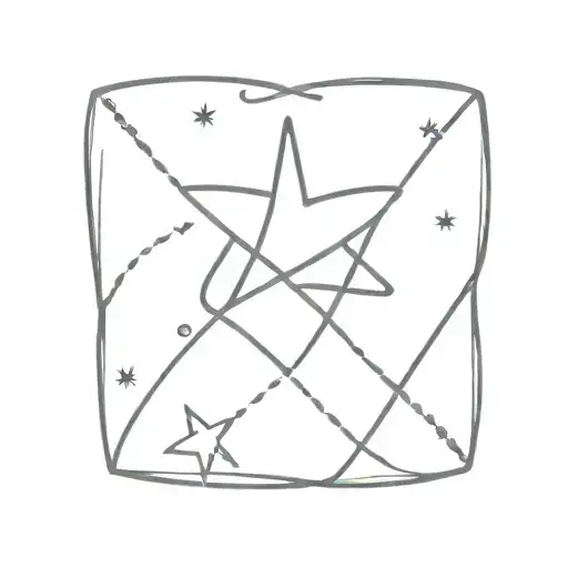 Signe Infinity And Two Stars Forming The Shape