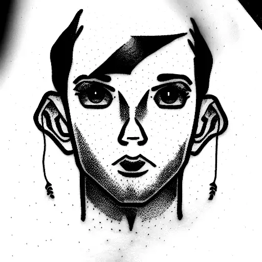 Lil Peep With Black Hair