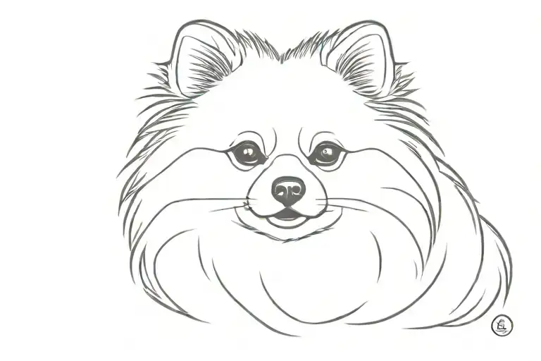 Dog Pomeranian Muzzle Sitting