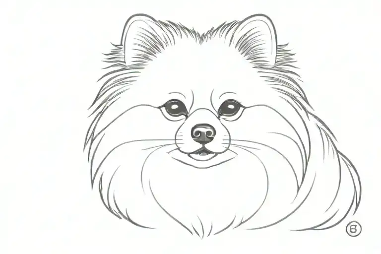 Dog Pomeranian Muzzle Sitting