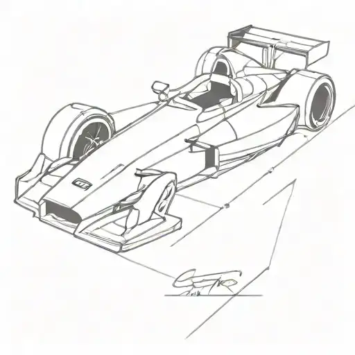 Incorporate A Sleek Racing Car Design Into A Minimalist