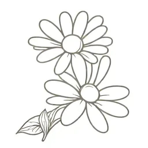 Daisy With A Small Heart