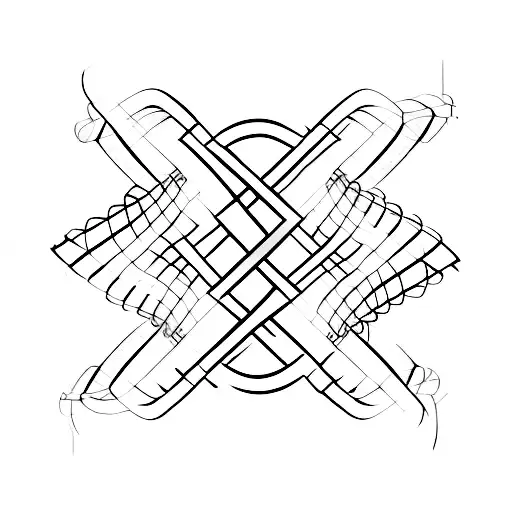 Gym Envolved In A Twisted Lines Of Dna