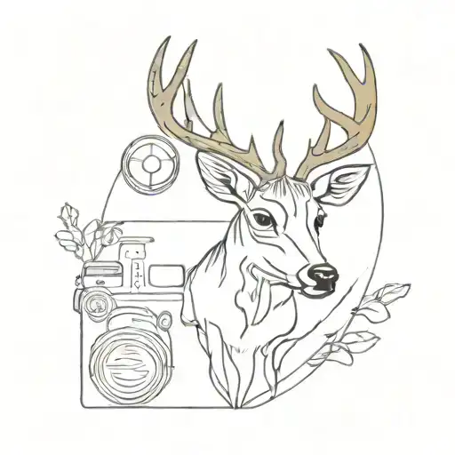 Deer And Camera Lens
