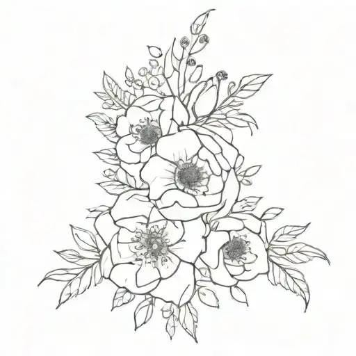 Wedding Boquet Thigh Piece