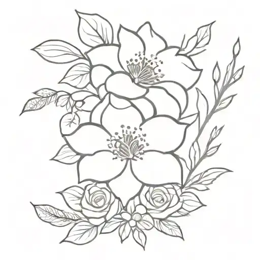 Wedding Boquet Thigh