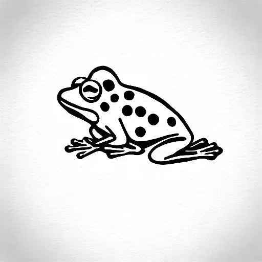 Cartoon Frog Running