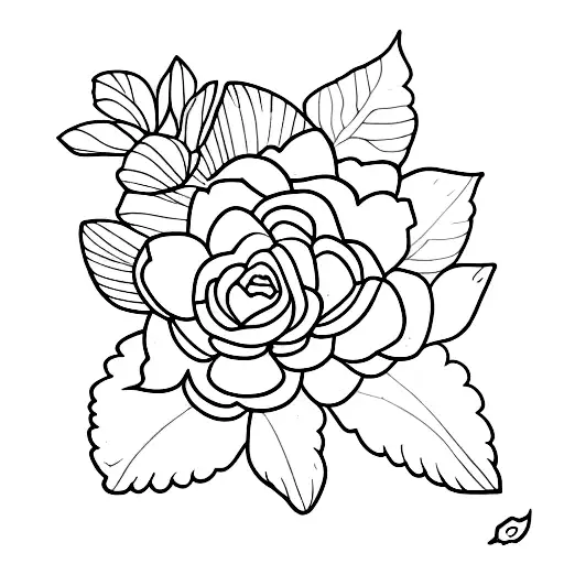 A Tattoo Of A Ramonda Serbica Plant