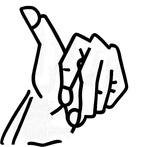 Monkey Pointing Finger Side View