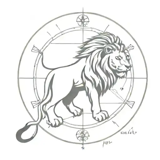 Lion Compass Surrounded