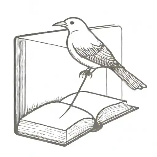 Bird Attached To Book