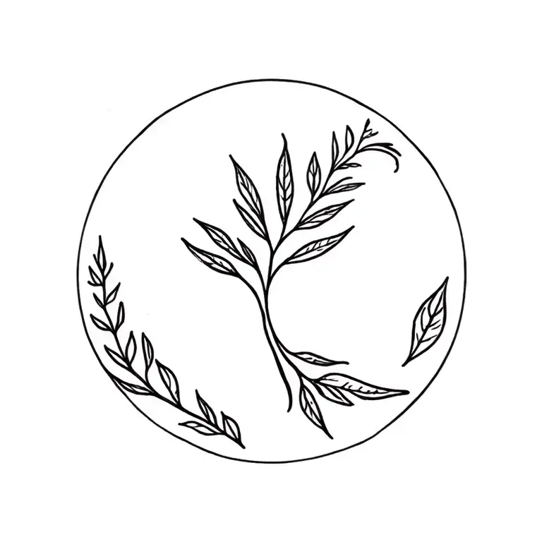 Earth Sign Capricorn Herb Leaves