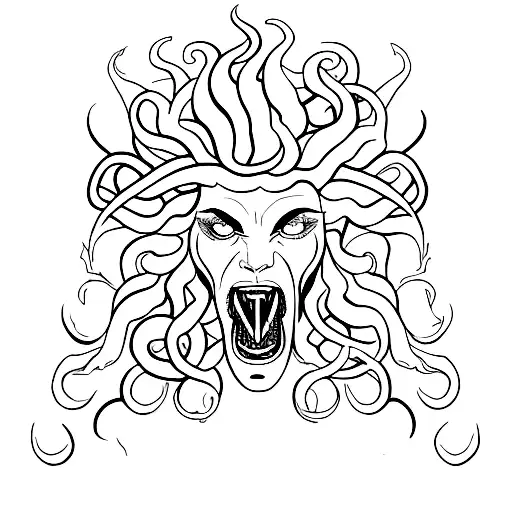 Snarling Medusa