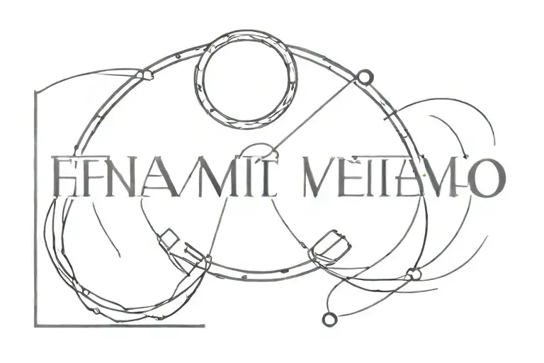 Writing Connected With Roman Numerals Surrounded