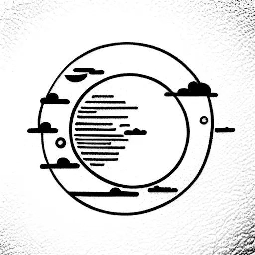 Sun And Moon And Clouds