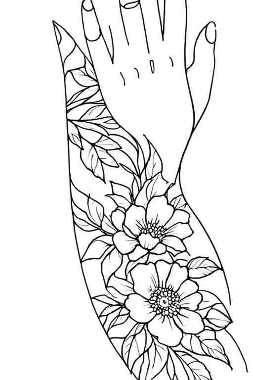 Patchwork Floral Sleeve