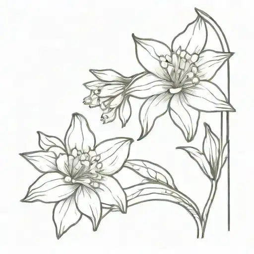 Daffodil And Lily Of Valley Flowers