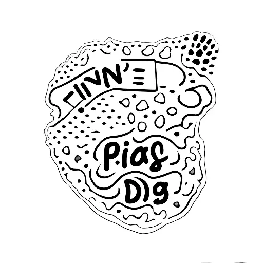 Fine Line Separating Sand And Sea With A Paw Print For Each Dog I've Ever Owned