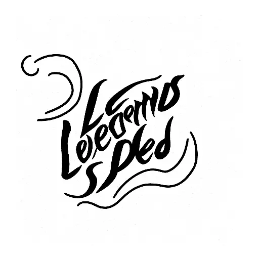 Legends Never Dies Lettering