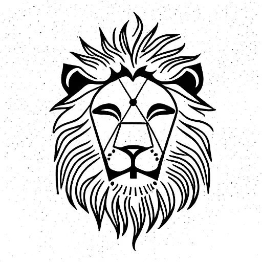 Lion Astrology Symbol With Clouds
