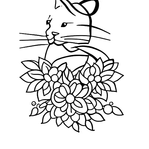 Cat Playing The Piano