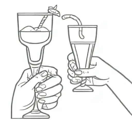 Best Friends Toasting Drinks