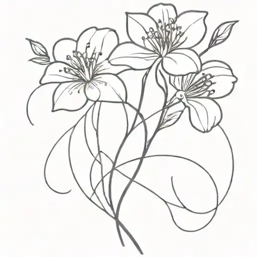 Birth Flower Intertwined