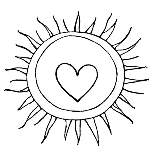 Heart And Sun As Twins
