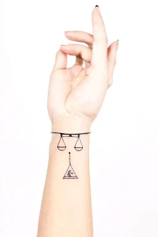 Arm Ring Band With Libra Sign