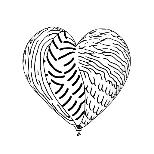 Heart Shaped Balloon To Cover Up A Cancer Scar On Forearm