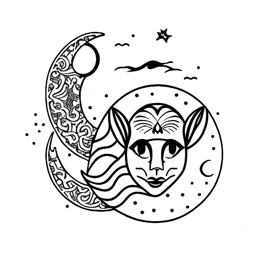 Realistic Waxing Crescent Moon