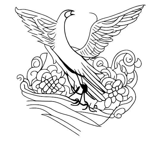 A Man With A Crow On His Leg