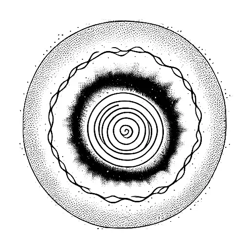 Hollow Sun With Swirling Beams