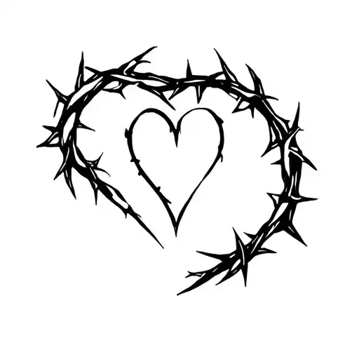 Heart And Crown Of Thorns