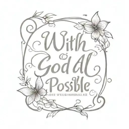 With God All Things Are Possible