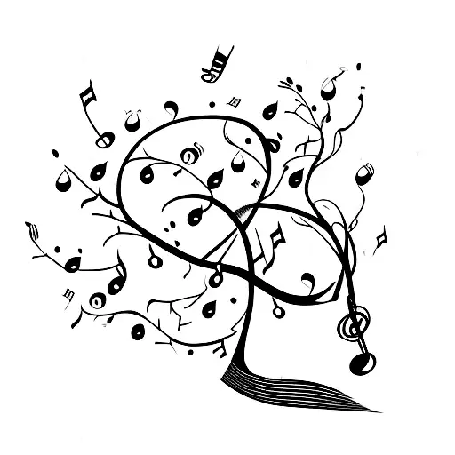 A Tree With Branches Shaped Like Musical Instruments