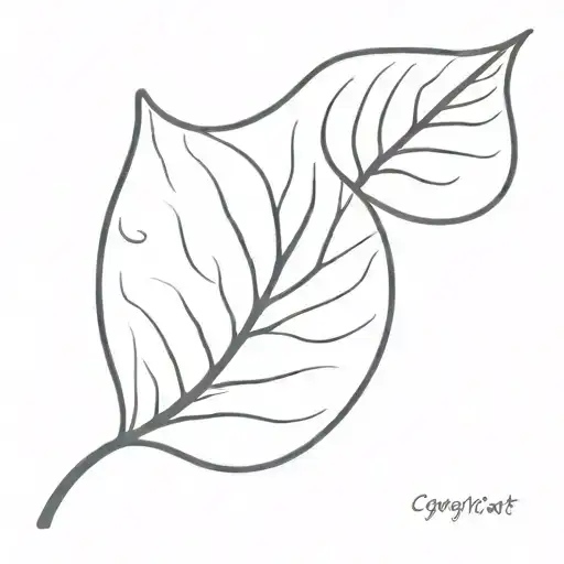 Leaf With A Thumbprint Background Black
