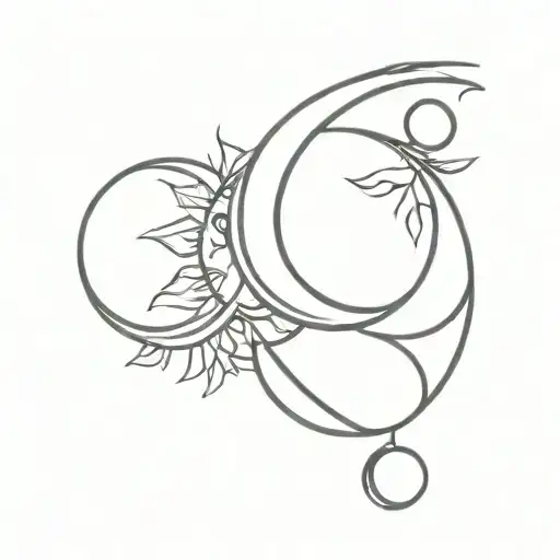 Book With The Sun And Moon Intertwined