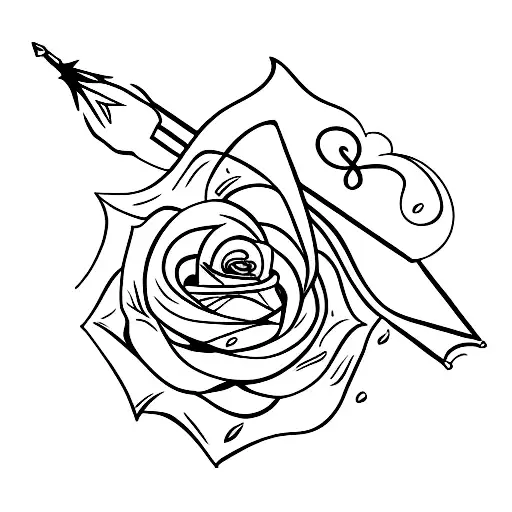 Arrow With A Rose