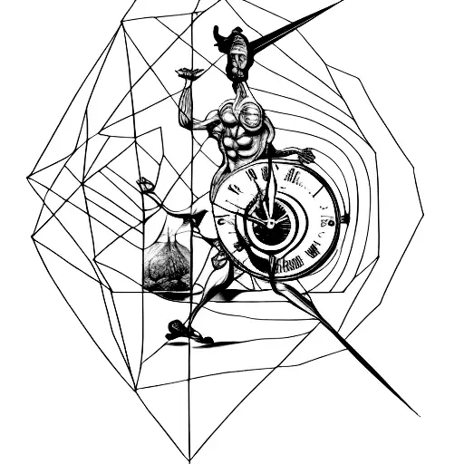 Atlas Carrying A Salvador Dali Clock