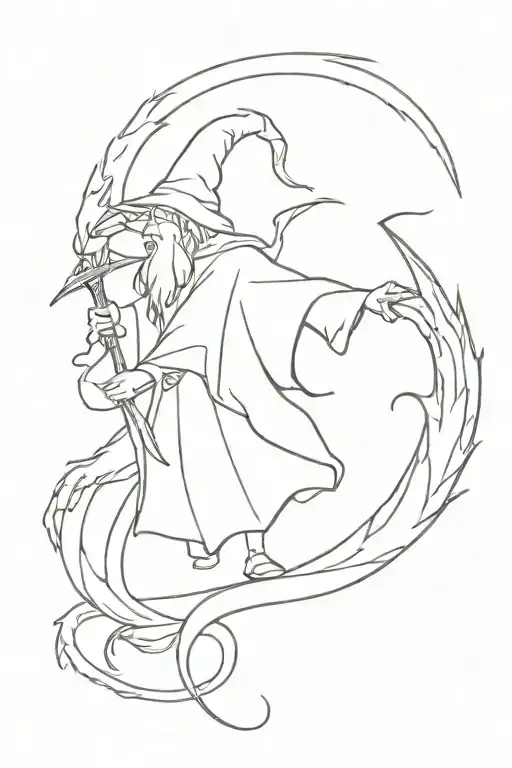 Wizard Against Dragon