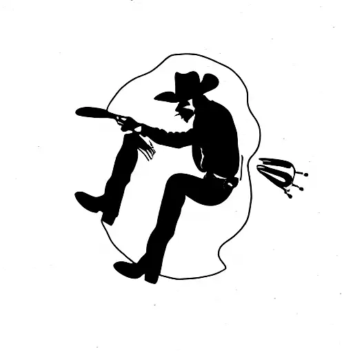 Cowboy Playng Banjo